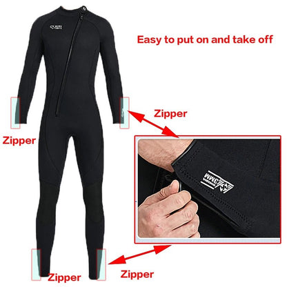 Unisex Kite Surf, Scuba Diving Wetsuit Neoprene (3 mm)