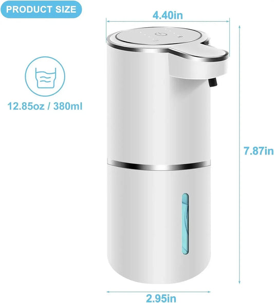 Automatic Touchless Foaming Soap Dispenser 380 ml USB Rechargeable