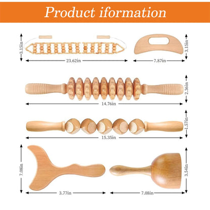 Natural Wooden Massagers for Geisha