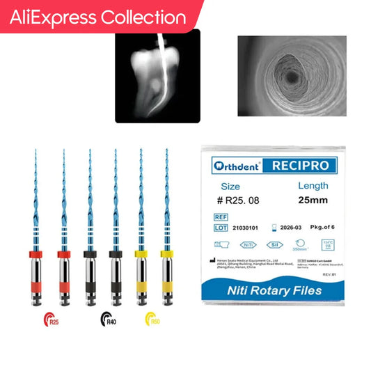 Orthodontist Blue Endodontic Files