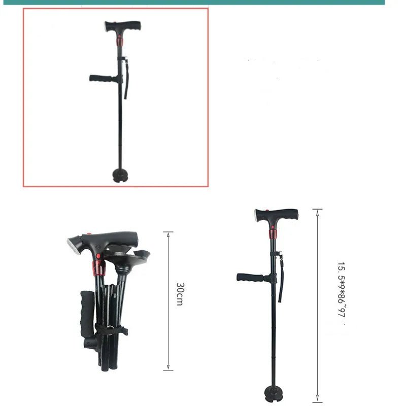 Health care products Strong Telescopic Folding Elder Cane