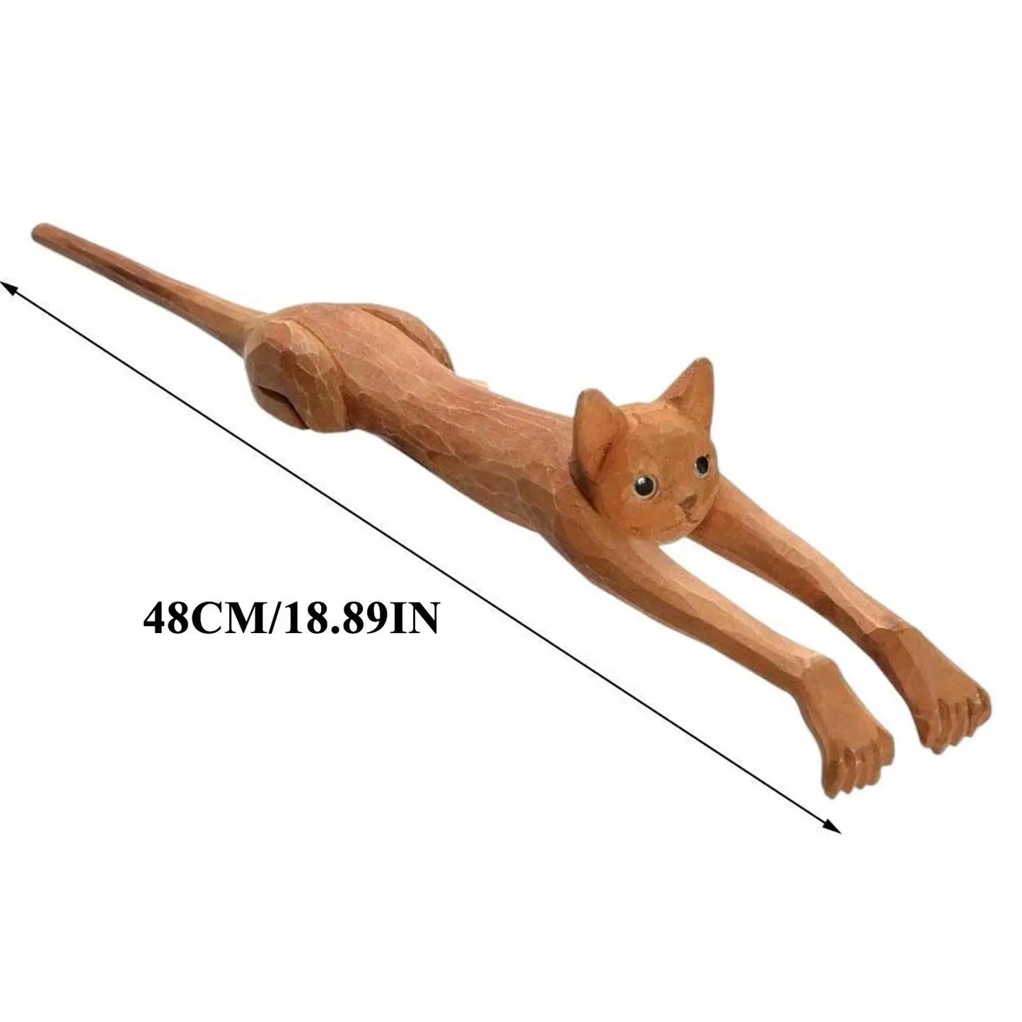 Cat shape Back Scratcher Sturdy Wood