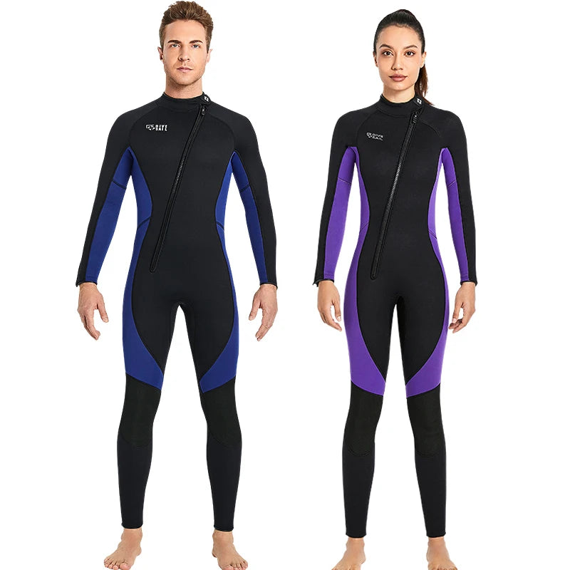 Unisex Kite Surf, Scuba Diving Wetsuit Neoprene (3 mm)