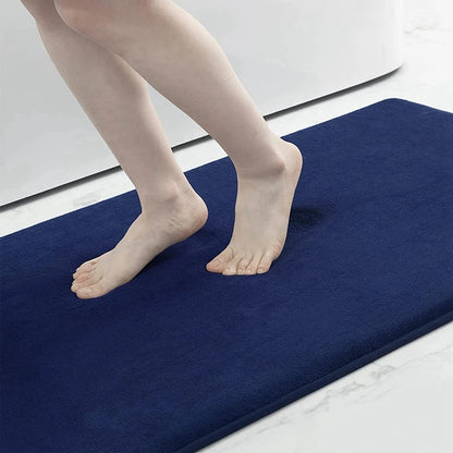 Fitness Super Absorbent Mat Memory Foam Carpet Blue Colour