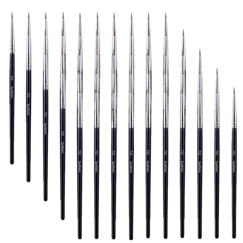 Wellness Professional Super Thin Brow Contour Eyebrow Eyeliner Brush  (5/10/20/50 Pieces)