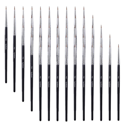 Wellness Professional Super Thin Brow Contour Eyebrow Eyeliner Brush  (5/10/20/50 Pieces)