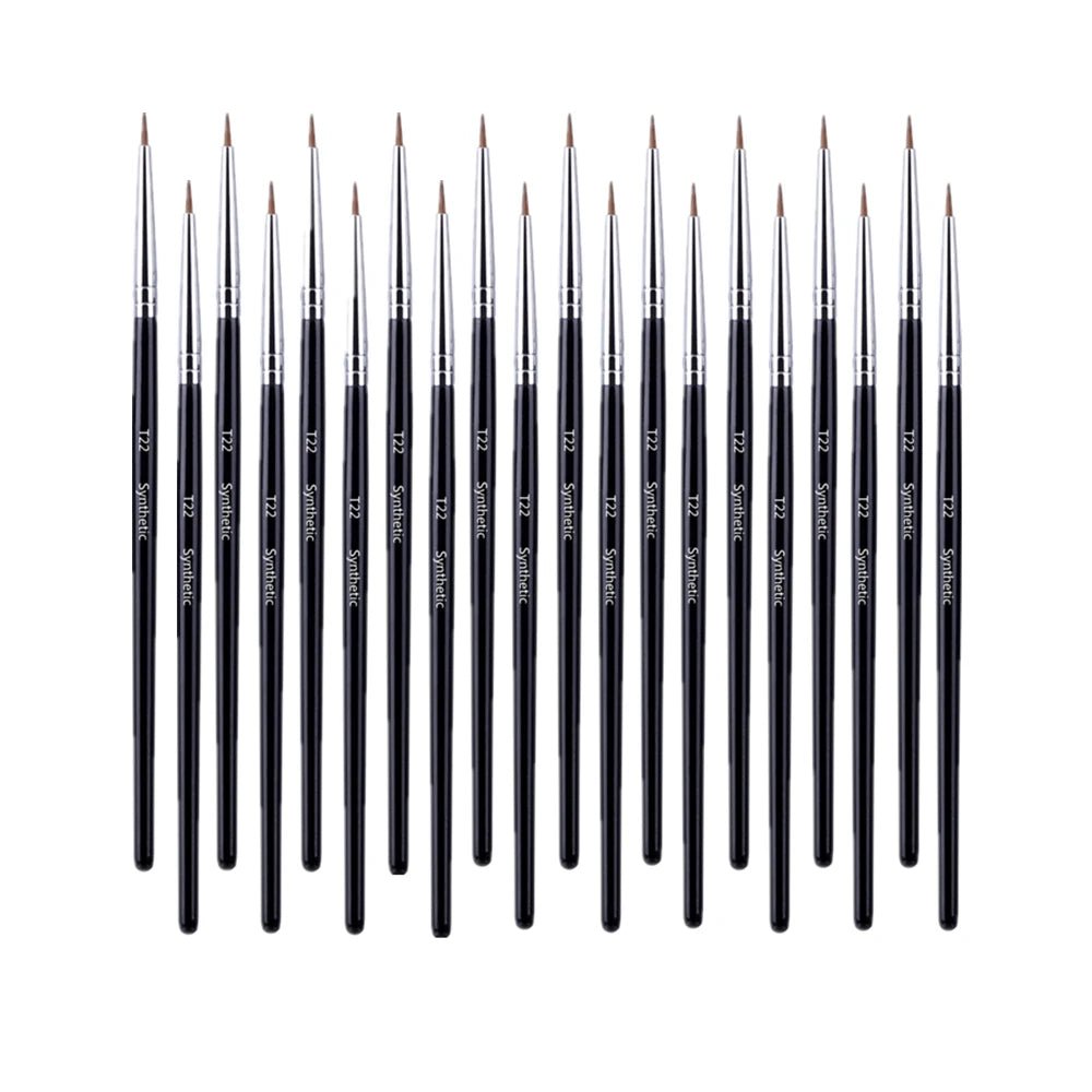 Wellness Professional Super Thin Brow Contour Eyebrow Eyeliner Brush  (5/10/20/50 Pieces)