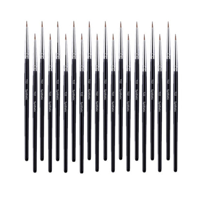 Wellness Professional Super Thin Brow Contour Eyebrow Eyeliner Brush  (5/10/20/50 Pieces)