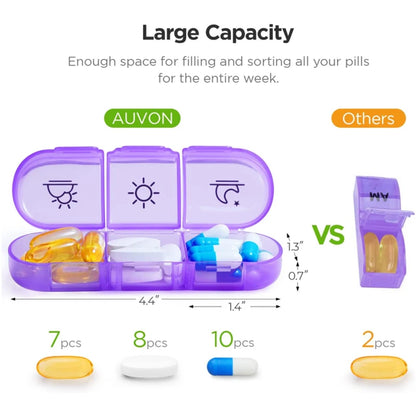 1 Set Pill Box 7 days Organizer 21 grids