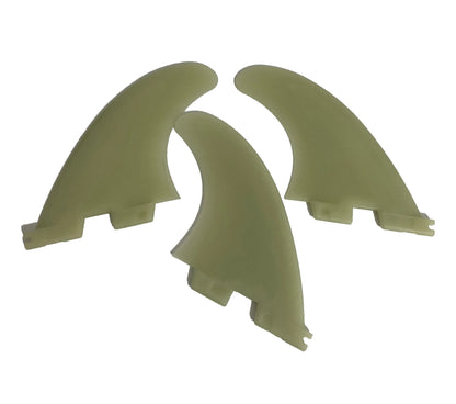 Black/White High Quality Fibreglass Surfboard trio Fins