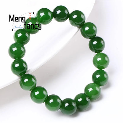 Natural Jade Jasper Elastic Bracelet