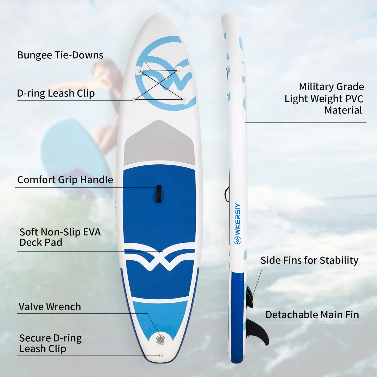 Inflatable Stand Up Non-Slip Paddle Board
