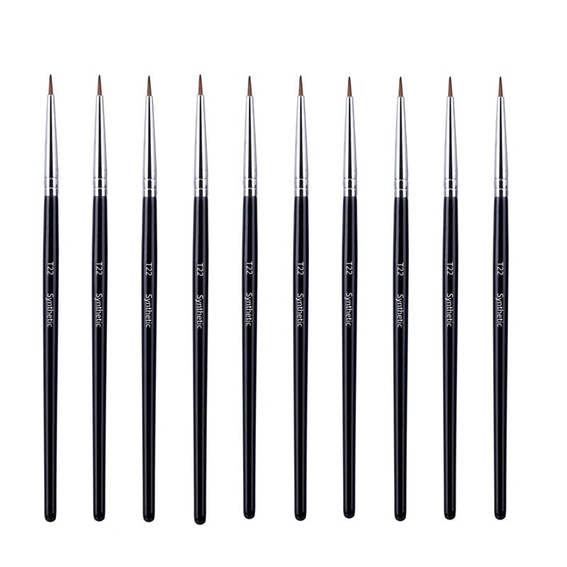 Wellness Professional Super Thin Brow Contour Eyebrow Eyeliner Brush  (5/10/20/50 Pieces)