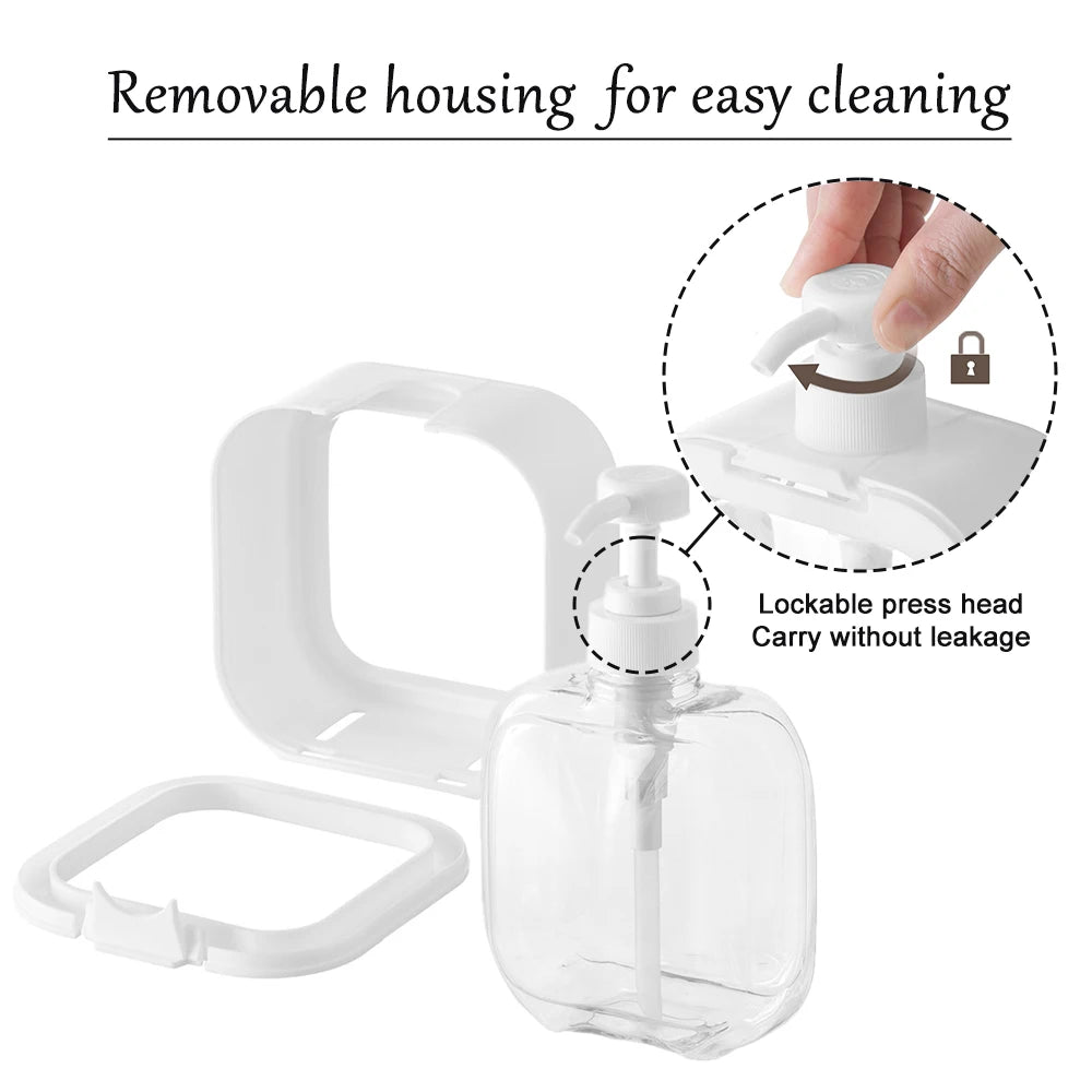 Wellness Refillable Bathroom Empty Bottle Dispenser