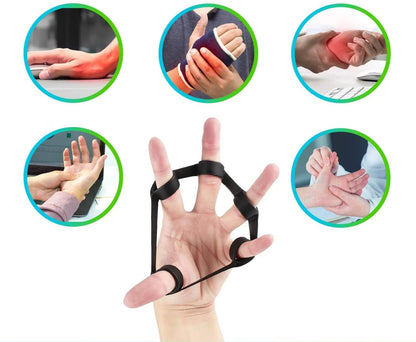 Fitness Silicone Hand Fingers Expander Black