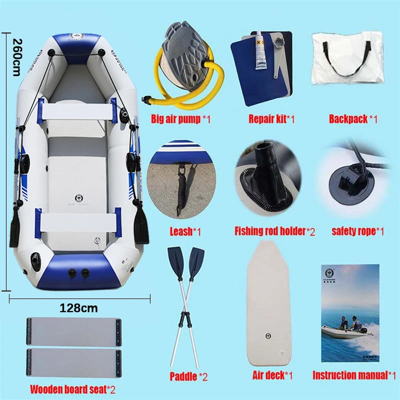 Solar marine PVC inflatable fishing boat