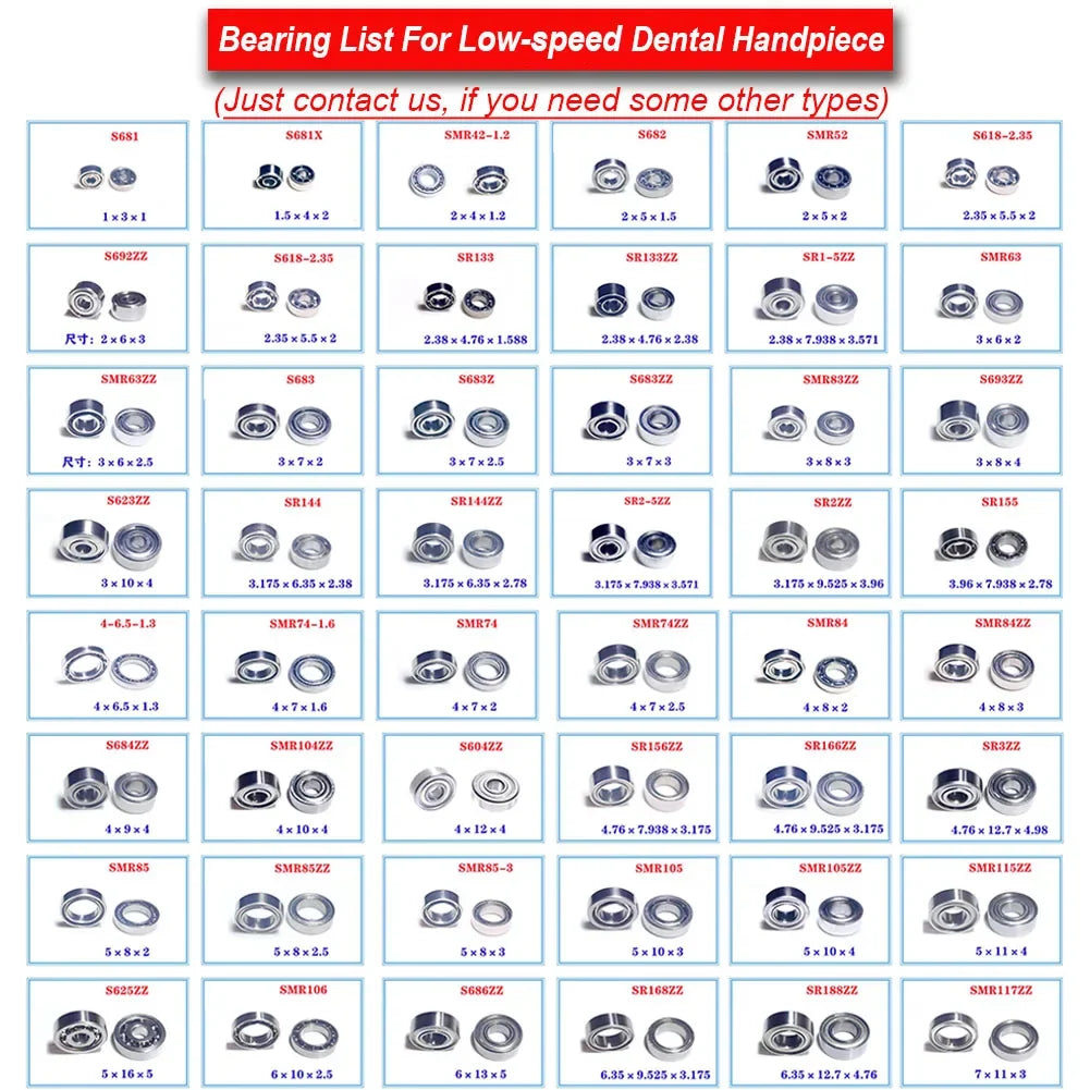 All Types High Speed Dental Ceramic Bearing 5Pcs Top Grade