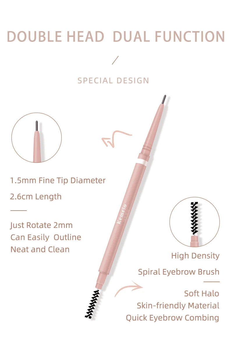 Ultra Fine Double Ended Eyebrow Professional Pencil 1.5 mm