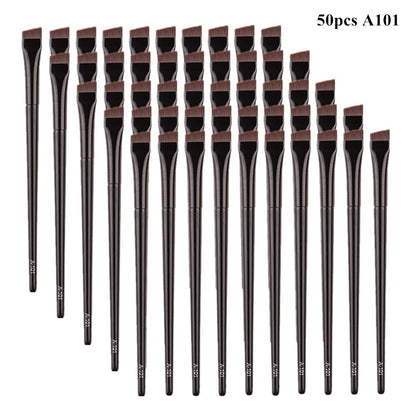Wellness Professional Super Thin Brow Contour Eyebrow Eyeliner Brush  (5/10/20/50 Pieces)