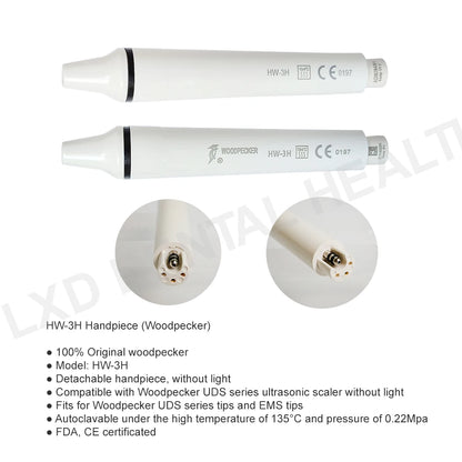 EMS Woodpecker Dentistry Ultrasonic Piezo Scaler Handpiece HW-3H HW-5L