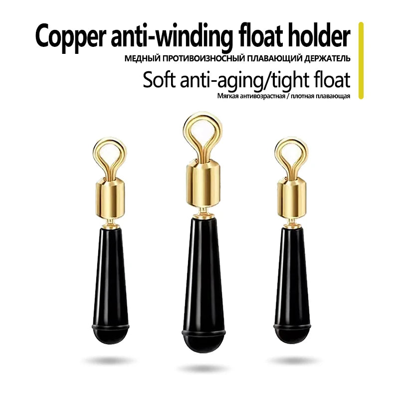 Fishing Float Holders Copper Ring (10 Pieces/Set)