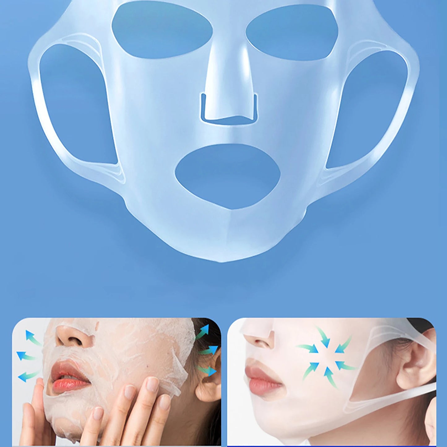 Reusable Women Silicone Mask Face