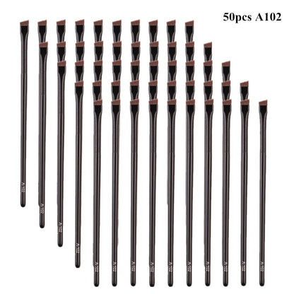 Wellness Professional Super Thin Brow Contour Eyebrow Eyeliner Brush  (5/10/20/50 Pieces)