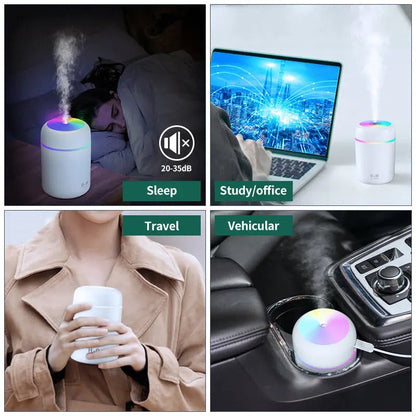 Wellness Air Humidifier Aroma Essential Oil Diffuser Home 300 ml USB