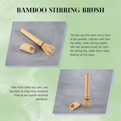 Massage Therapy accessories Green Tea Matcha Whisk Bamboo
