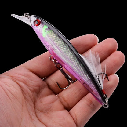 Japanese Laser Minnow Fishing Lure (9 cm, 7.5 g/ 11 cm, 13 g)