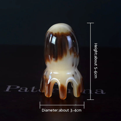 Massage Therapy Natural Yak Horn Octopus Comb (1 piece)