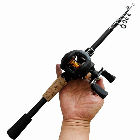 Telescopic Rod and Reel Combo Set