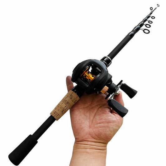 Fishing Telescopic Rod and Reel Combo Set