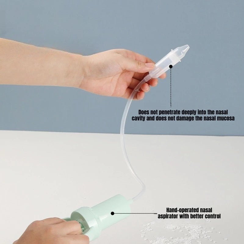 Baby health Care Baby Nasal Aspirator- Powerful Hand Pump for Newborns, Toddlers, Kids. Mucus Remover