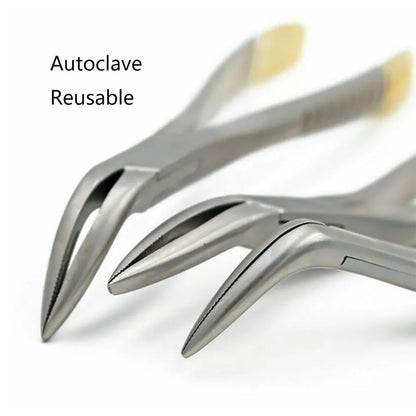 Dentistry Supplies & Equipment Best Dental Forceps for Upper and Lower Teeth: Safe Tooth Extraction Tools Picture of Upper Root Forceps, Universal Forceps and Lower Root Forceps Autoclave Reusable