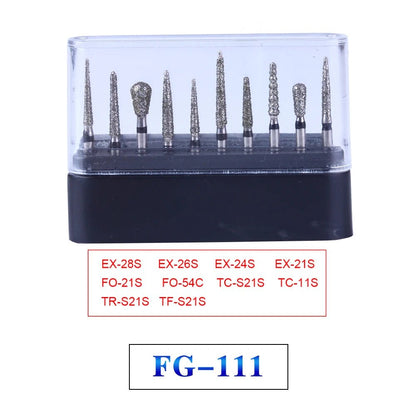 Dentistry Supplies  & Equipment Dental Diamond Burs Drill for High Speed FG Series Diameter 1.6 mm