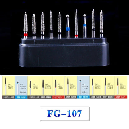 Dentistry Supplies  & Equipment Dental Diamond Burs Drill for High Speed FG Series Diameter 1.6 mm