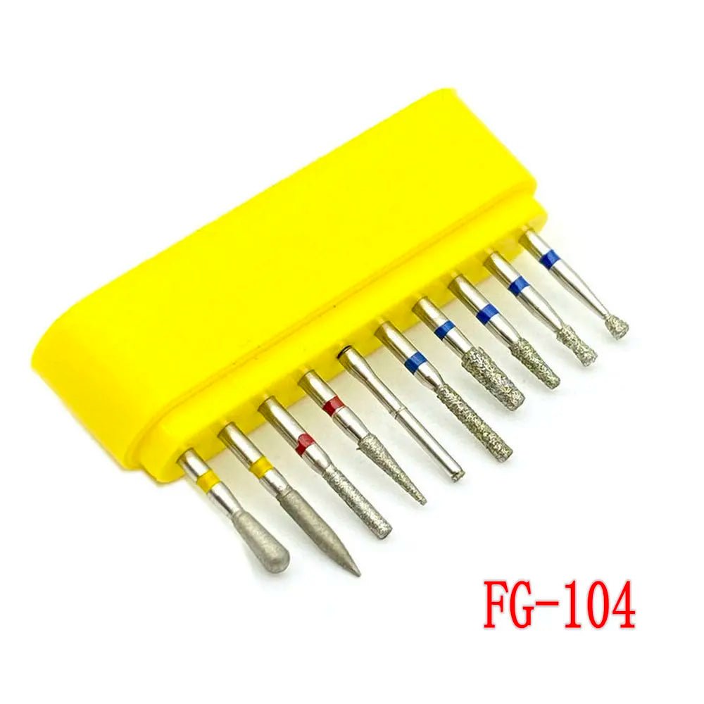 Dentistry Supplies & Equipment Dental Diamond Burs for Teeth Porcelain 1 set Model : FG-104