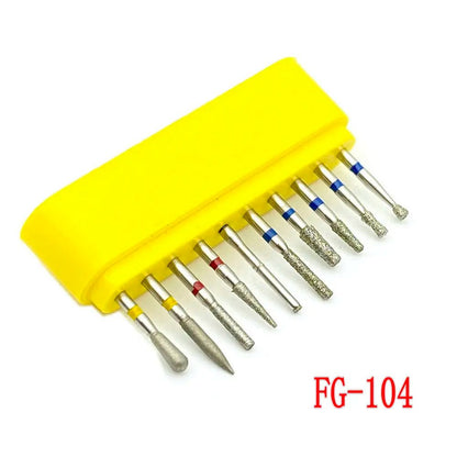 Dentistry Supplies & Equipment Dental Diamond Burs for Teeth Porcelain 1 set Model : FG-104