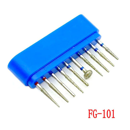 Dentistry Supplies & Equipment Dental Diamond Burs for Teeth Porcelain 1 set, Model : FG-101