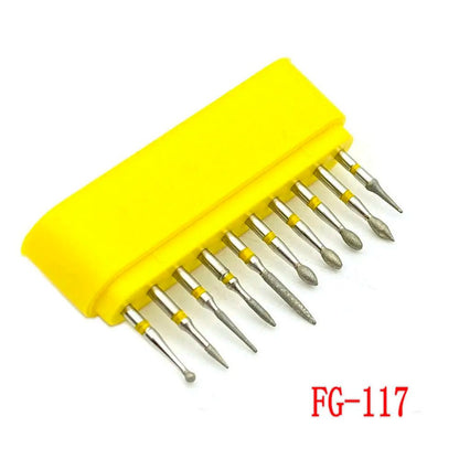 Dentistry Supplies & Equipment Dental Diamond Burs for Teeth Porcelain 1 set, Model : FG-117