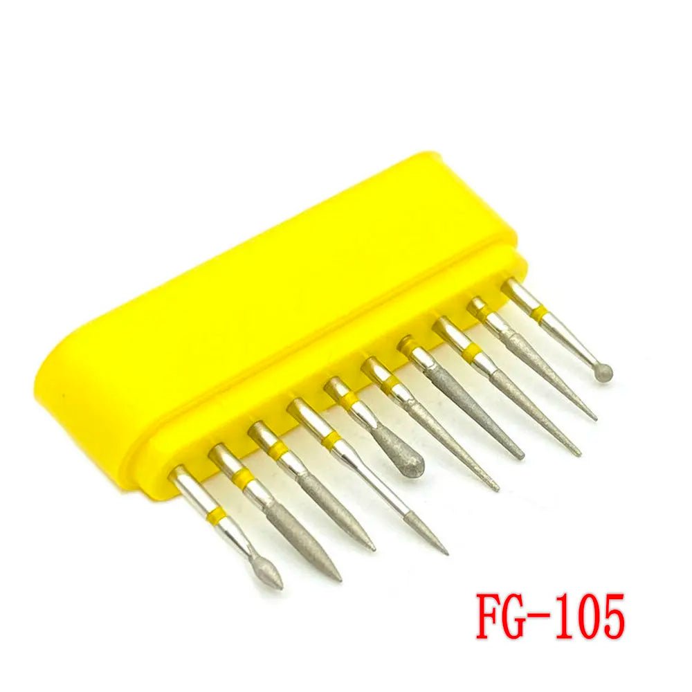 Dentistry Supplies & Equipment Dental Diamond Burs for Teeth Porcelain 1 set, Model : FG-105