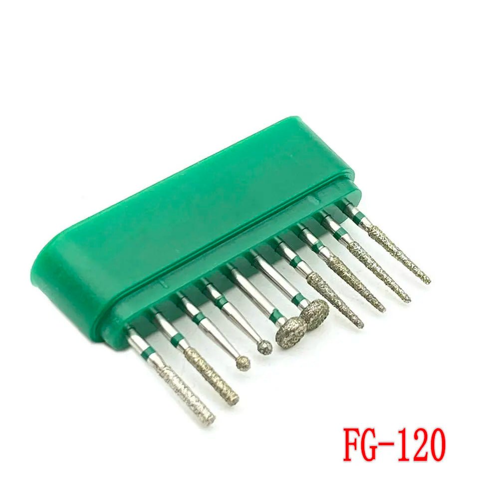 Dentistry Supplies & Equipment Dental Diamond Burs for Teeth Porcelain 1 set, Model : FG-120