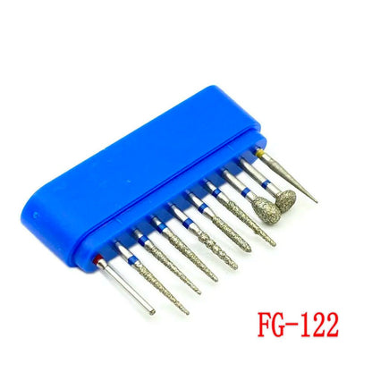 Dentistry Supplies & Equipment Dental Diamond Burs for Teeth Porcelain 1 set, Model : FG-122