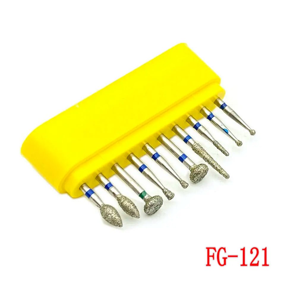 Dentistry Supplies & Equipment Dental Diamond Burs for Teeth Porcelain 1 set, Model : FG-121