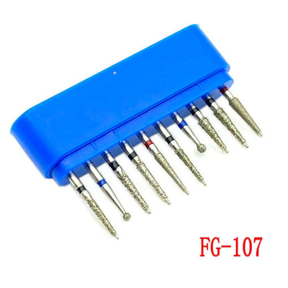 Dentistry Supplies & Equipment Dental Diamond Burs for Teeth Porcelain 1 set Model: FG-107