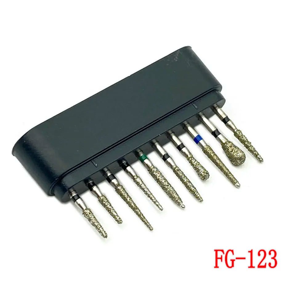 Dentistry Supplies & Equipment Dental Diamond Burs for Teeth Porcelain 1 set, Model : FG-123