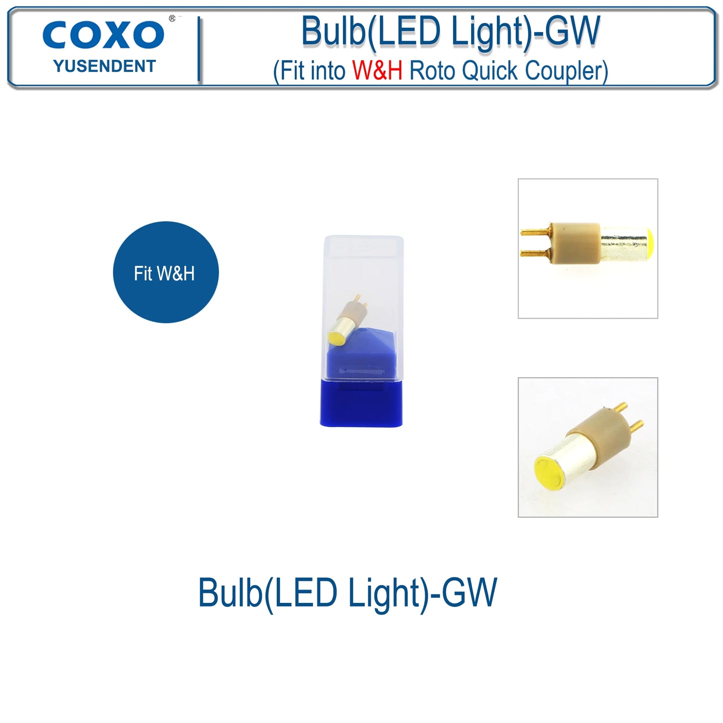 Dentistry Supplies & Equipment Hand piece High Speed CX207-G Fibre (Buld (LED-Light)-GW Fit W&H Details Picture)