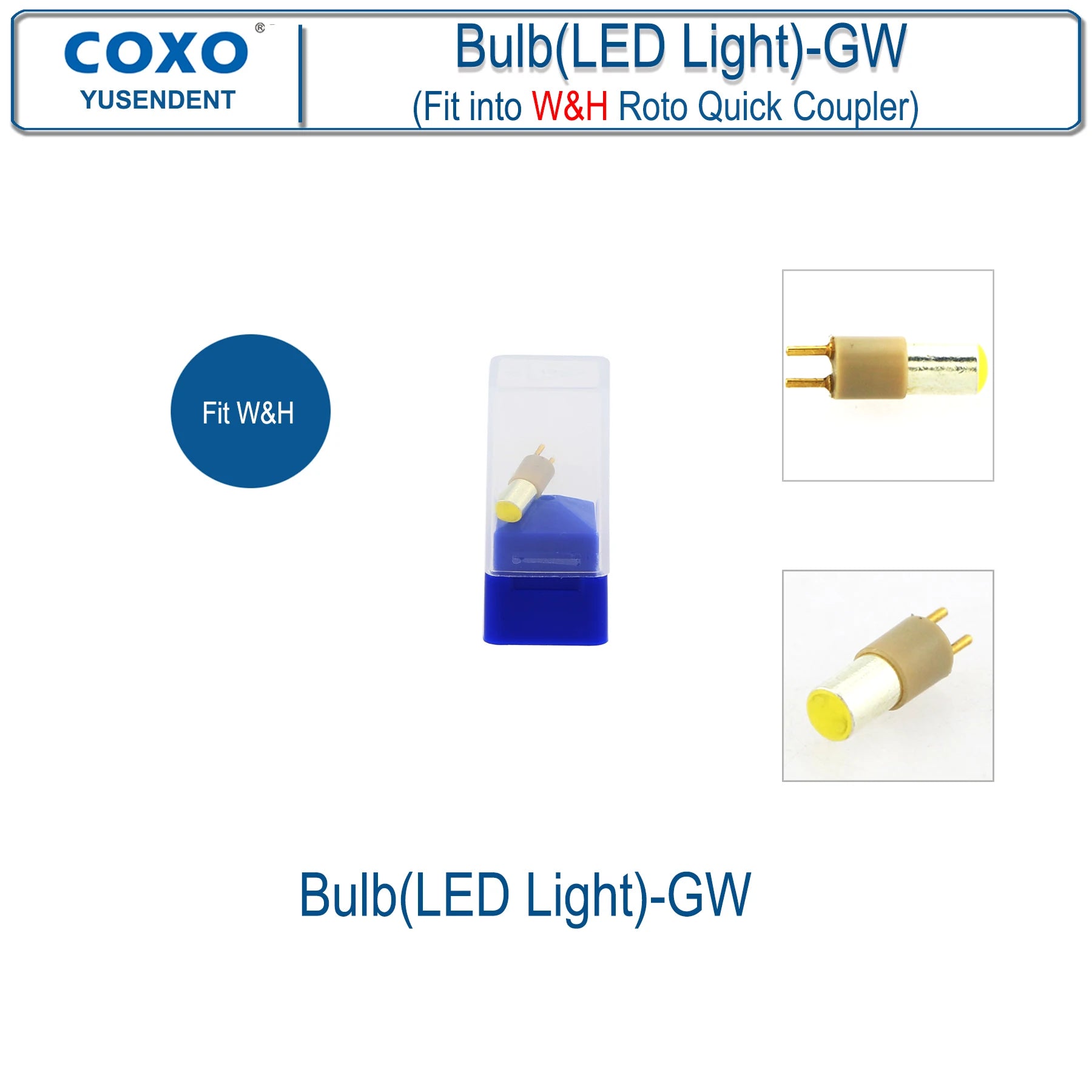 Dentistry Supplies & Equipment Hand piece High Speed CX207-G Fibre (Buld (LED-Light)-GW Fit W&H Details Picture)
