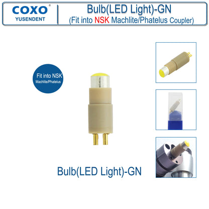 Dentistry Supplies & Equipment Hand piece High Speed CX207-G Fibre (Buld (LED-Light)-GN Fit NSK Coupler Picture Details)